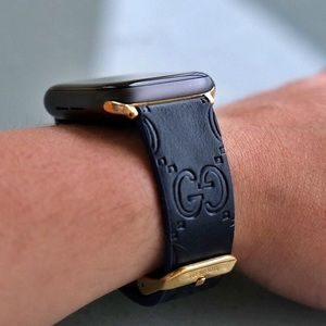 Designer Apple Watch band series 1 - 5 GG blue